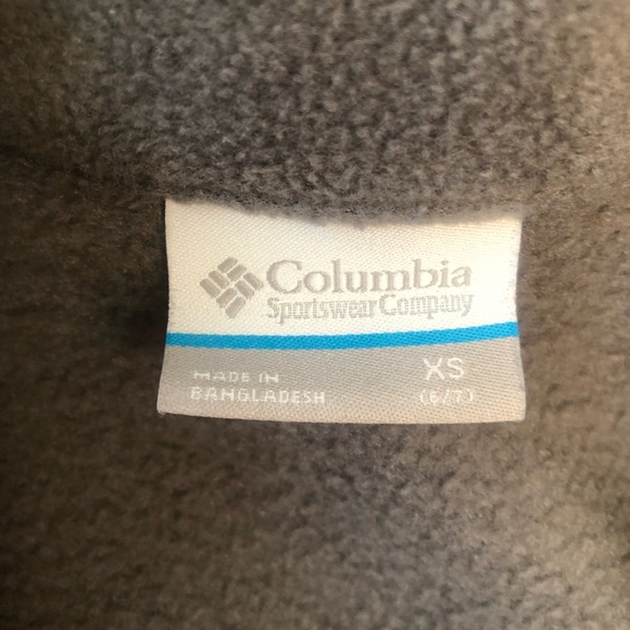 Gray and orange trim fleece jacket - Picture 2 of 3